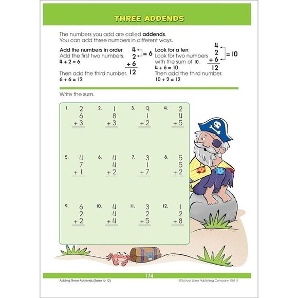 School Zone - Big First Grade Workbook - 320 Pages, Ages 6 to 7, 1st Grade - NEW - Picture 3 of 6